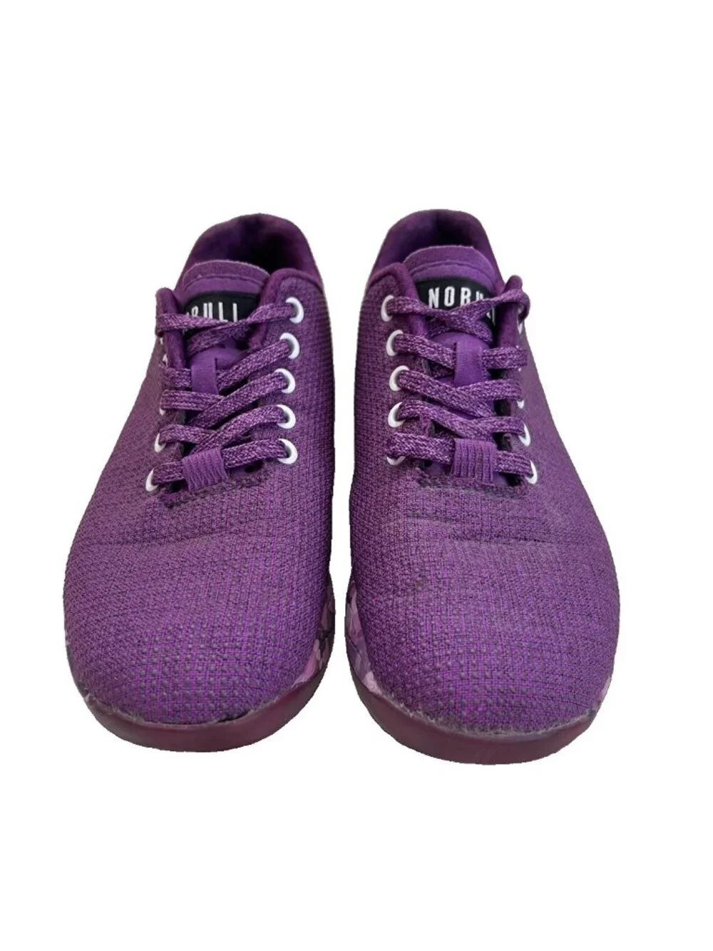 NOBULL SuperFabric Trainers Women 7.5 Men 6 Purple Camo Crossfit Shoes Sneakers